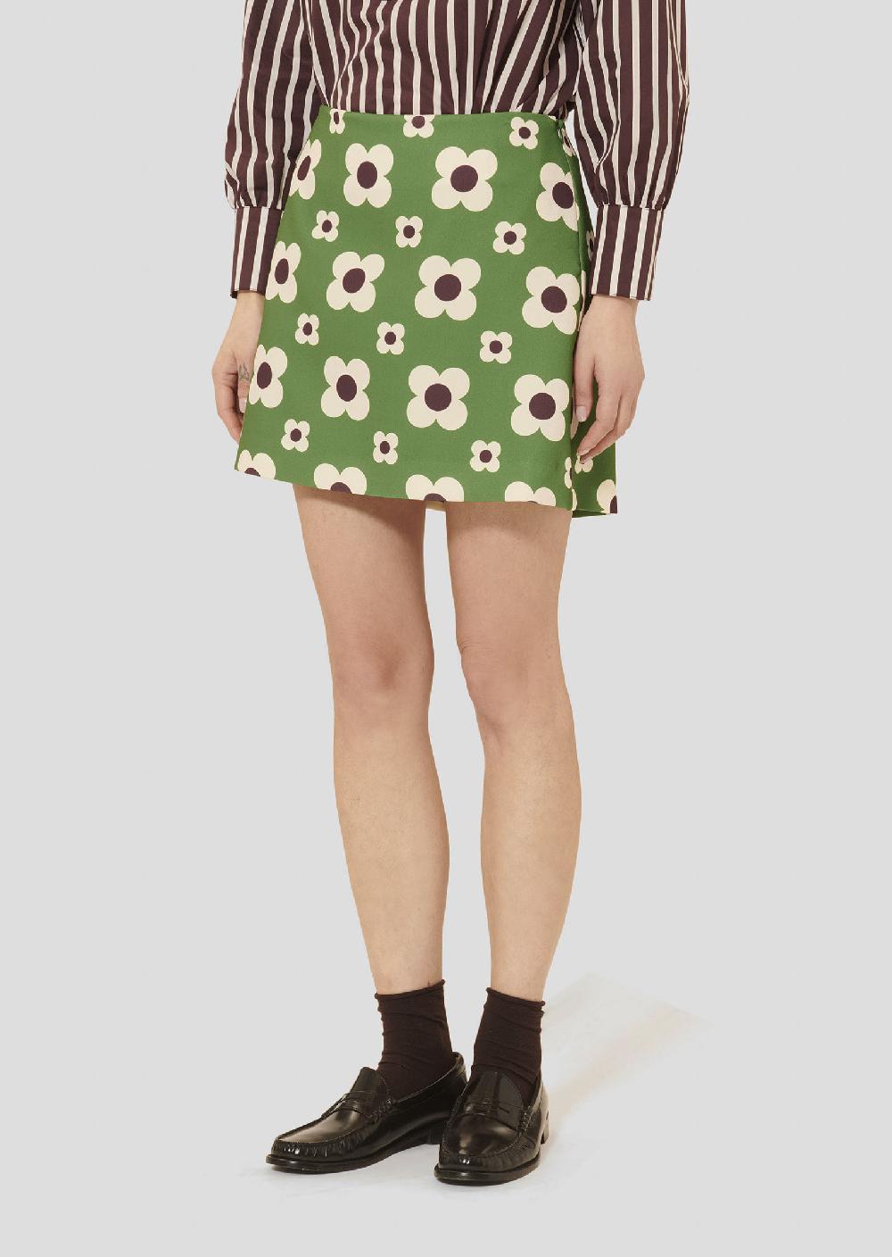 tara jarmon Jupe Josiaverte imprimée fleurs