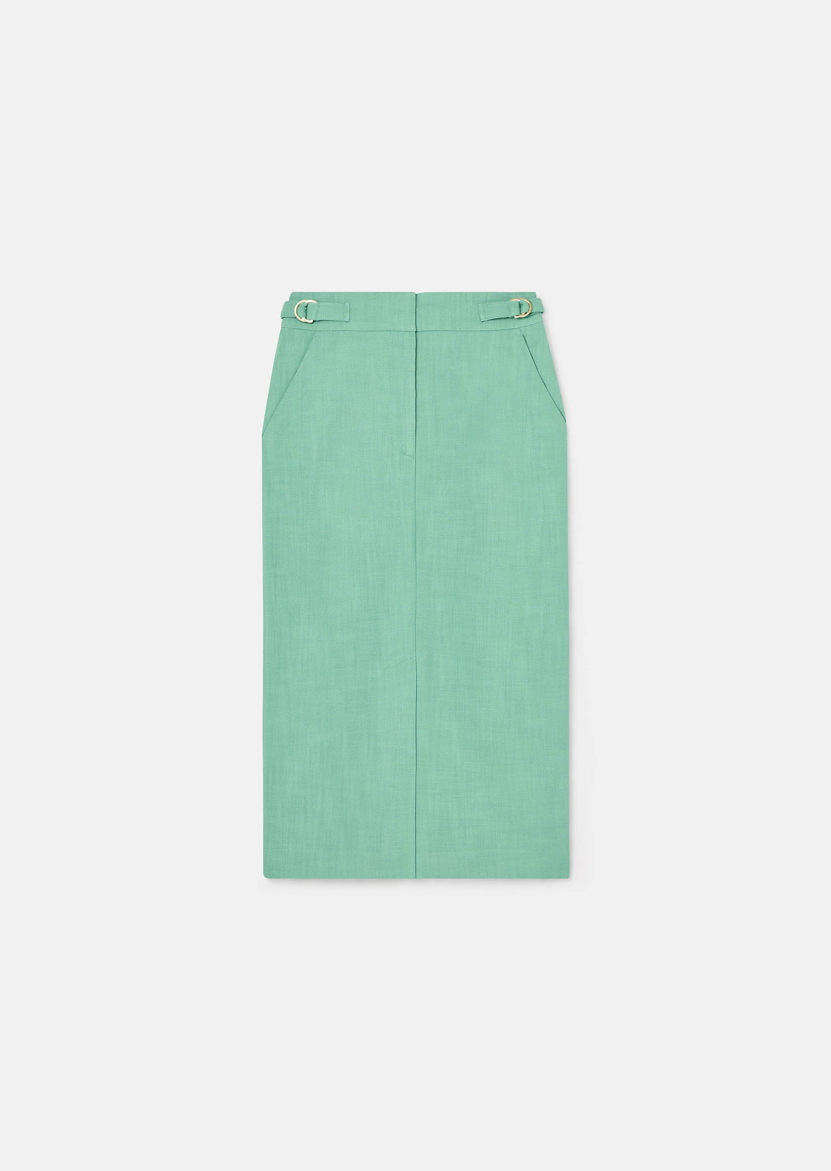 tara jarmon Jupe Justinaverte en tissu flammé