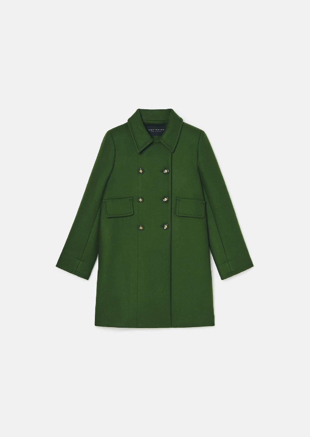 tara jarmon Manteau Marceauen drap caban vert