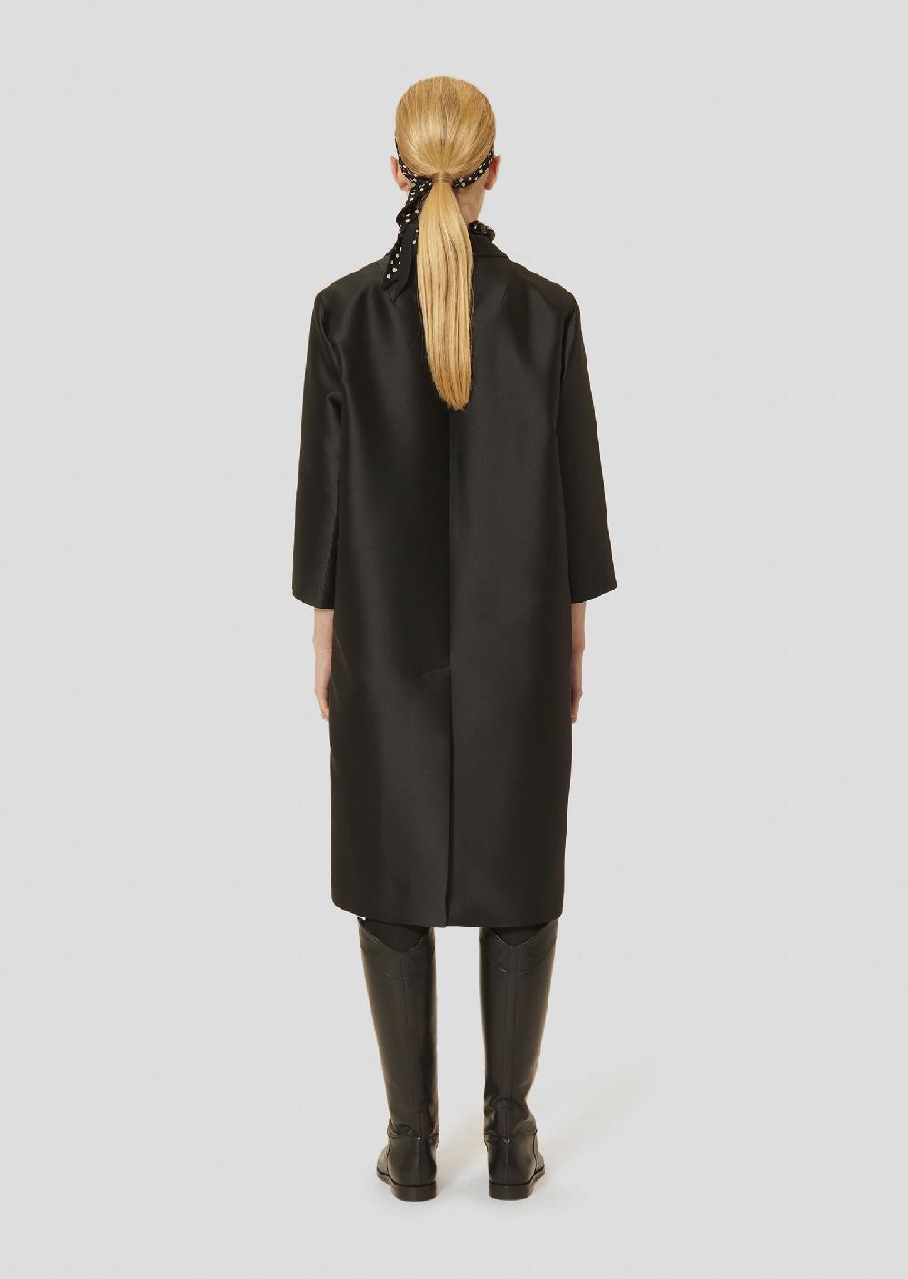 Tara Jarmon Manteau Martinnoir En Satin Duchesse