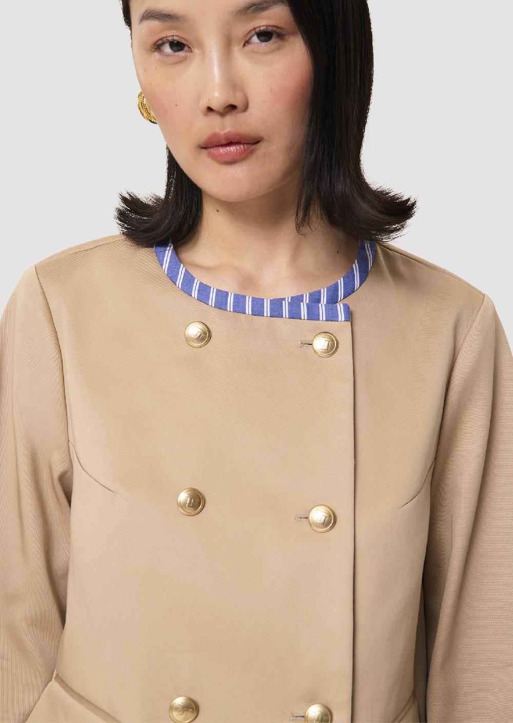 Tara Jarmon Manteau Matildabeige En Coton