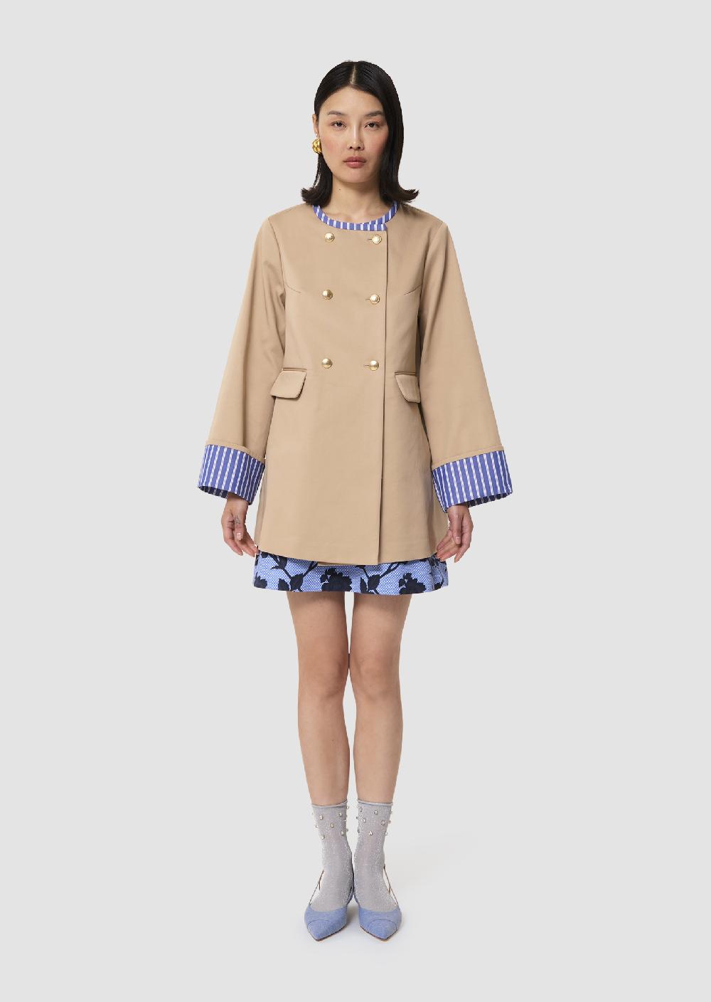 Tara Jarmon Manteau Matildabeige En Coton