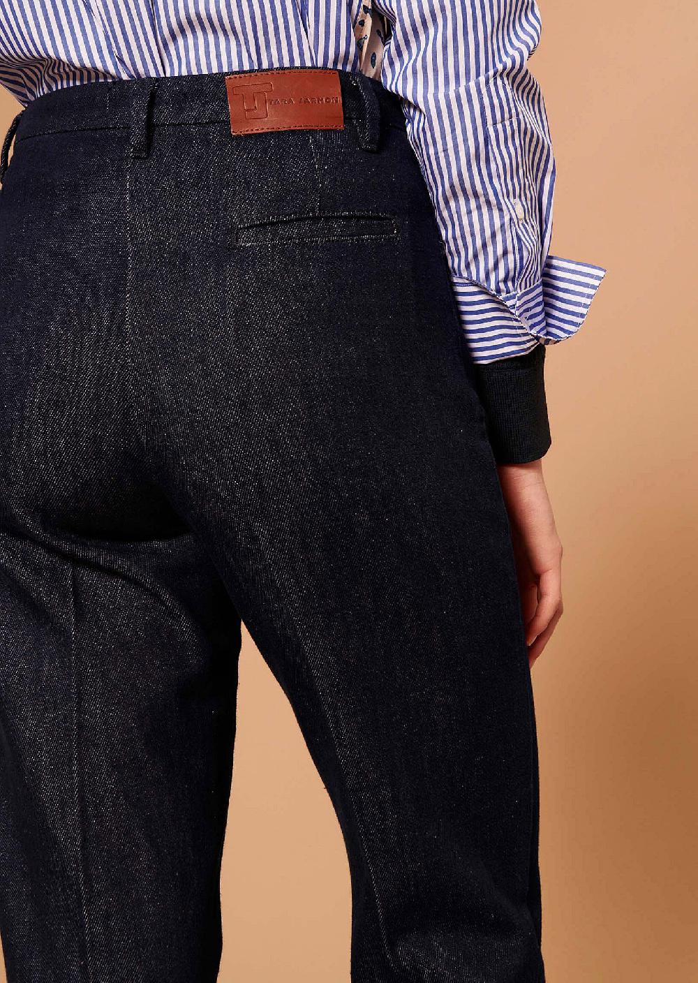 Tara Jarmon Pantalon Jeromebleu Marine En Denim