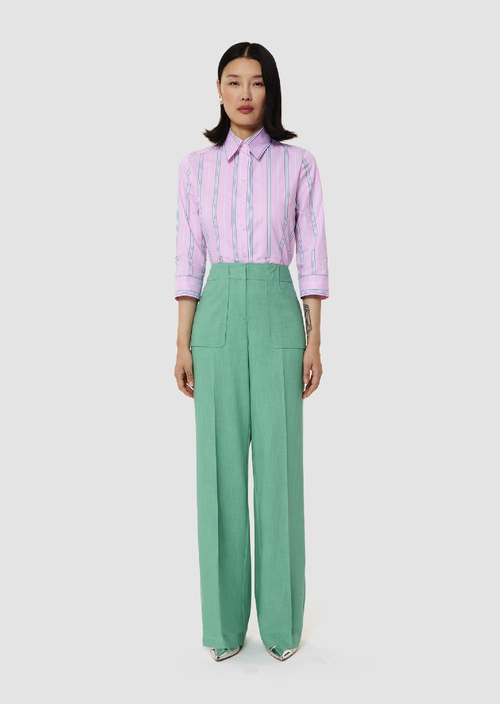 tara jarmon Pantalon Panvert en tissu flammé