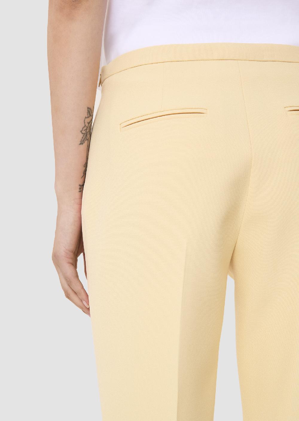 Tara Jarmon Pantalon Papillonjaune En Toile Double