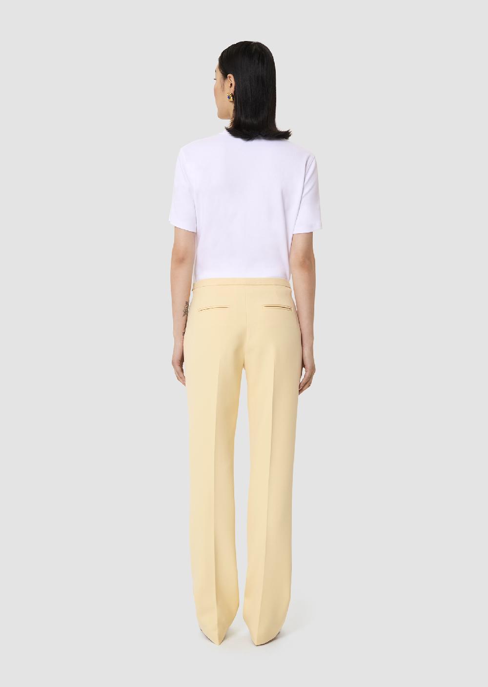 Tara Jarmon Pantalon Papillonjaune En Toile Double