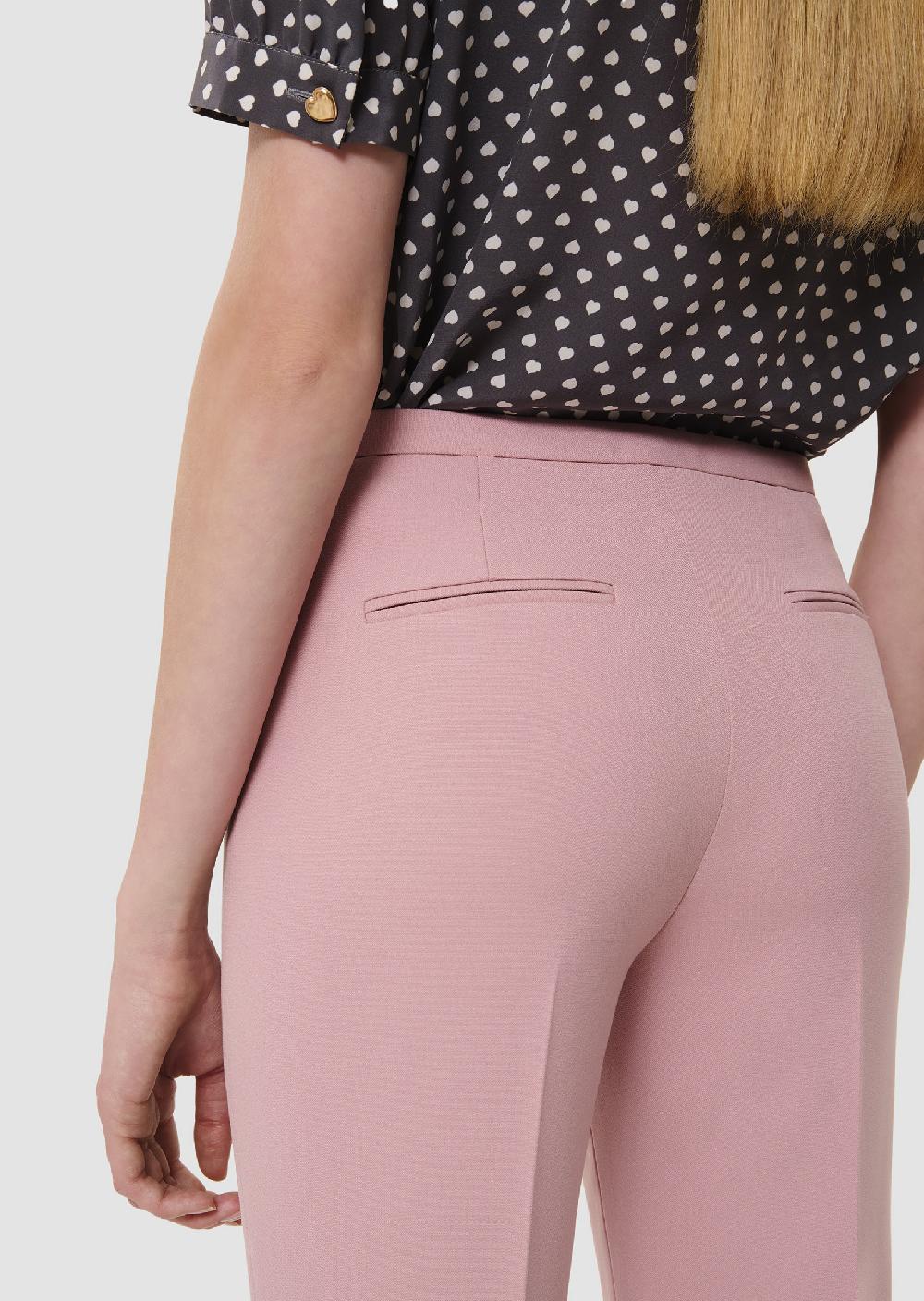 Tara Jarmon Pantalon Papillonrose En Toile Double