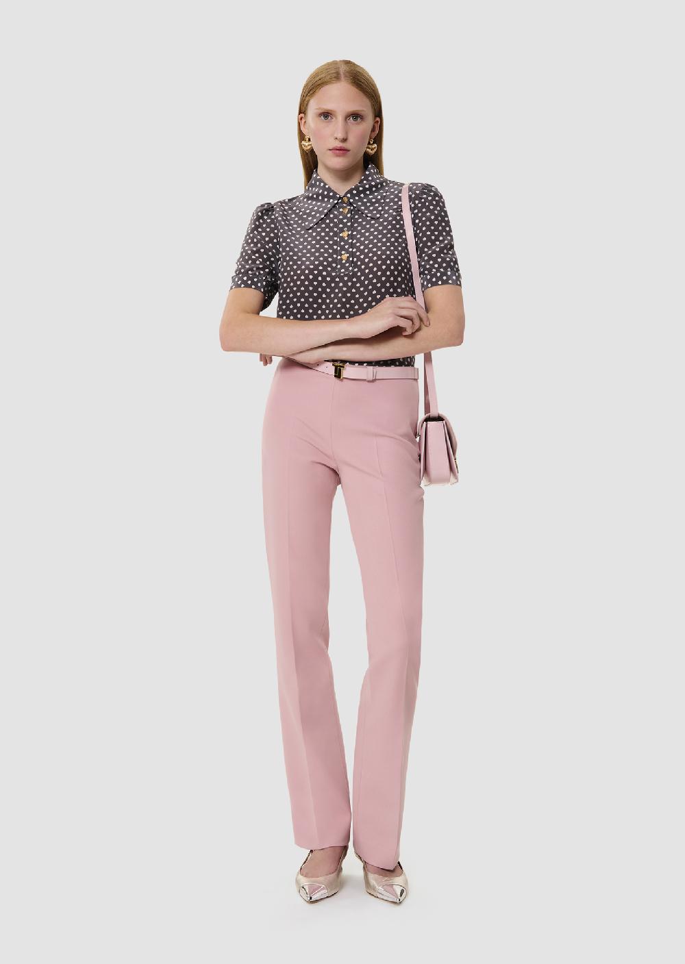 tara jarmon Pantalon Papillonrose en toile double