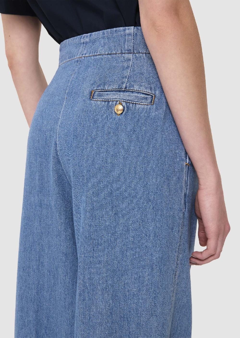 Tara Jarmon Pantalon Parigibleu En Denim Souple