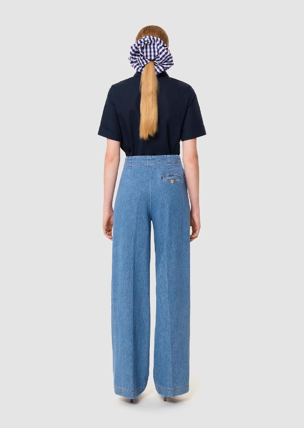 Tara Jarmon Pantalon Parigibleu En Denim Souple
