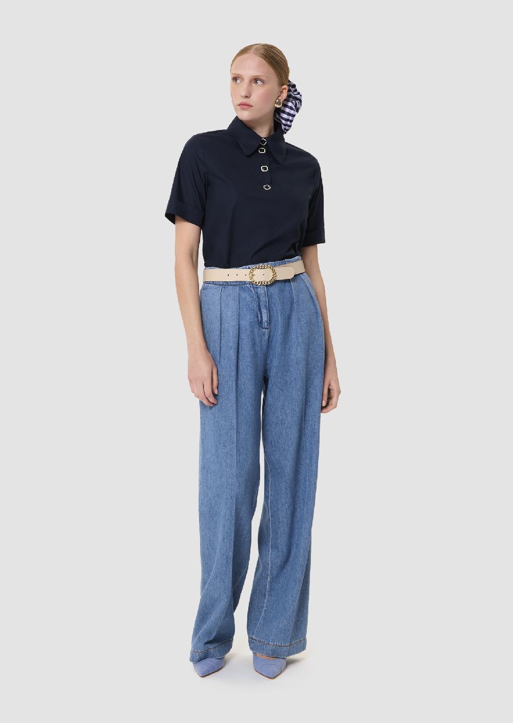 tara jarmon Pantalon Parigibleu en denim souple