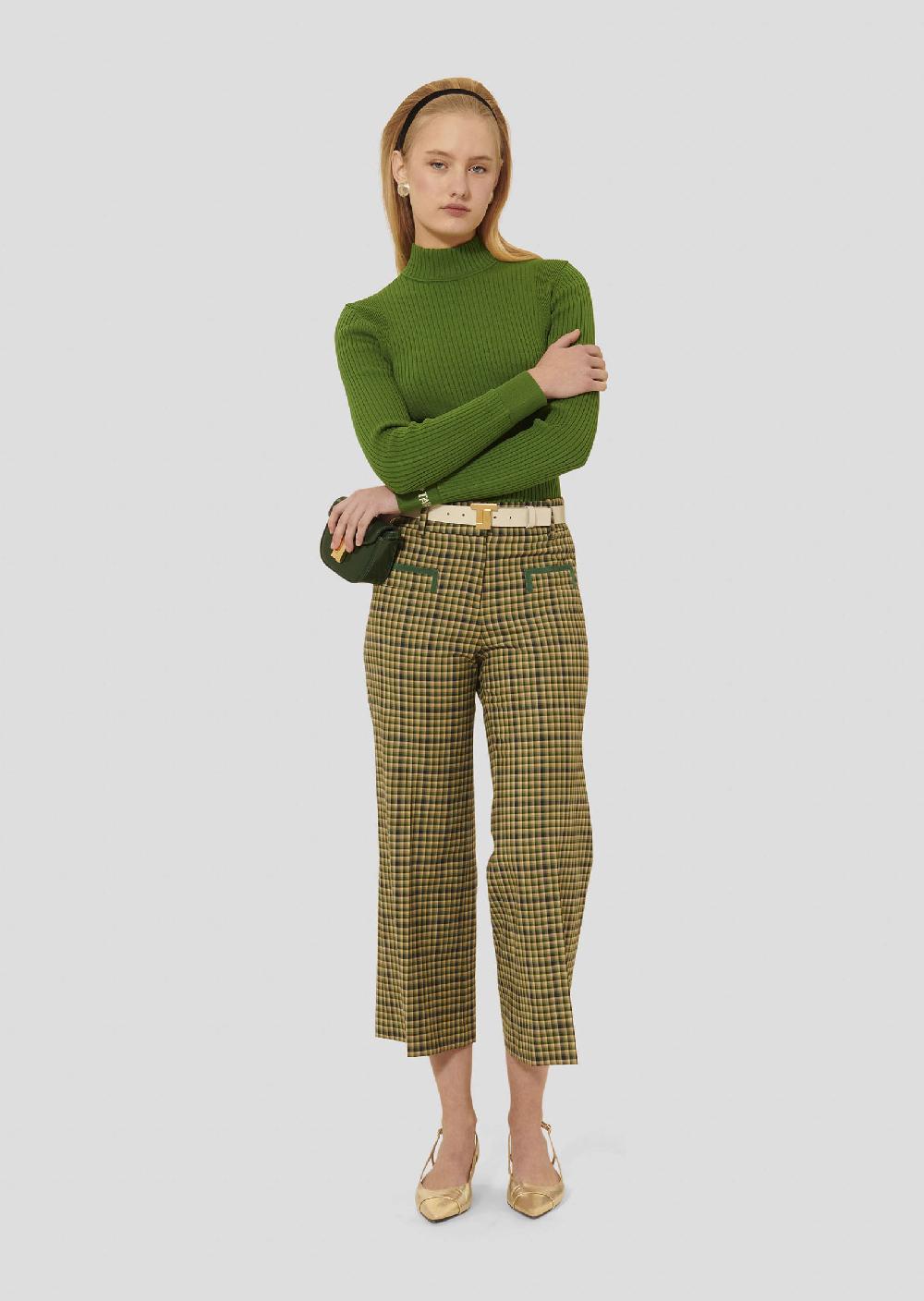 tara jarmon Pantalon Penelopevert en tartan