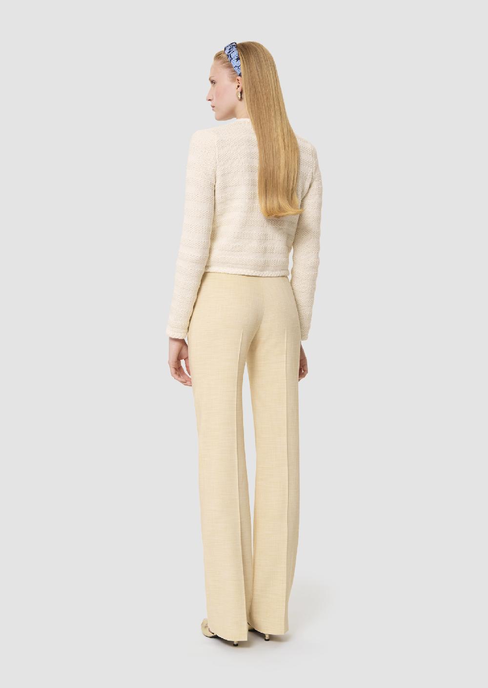 Tara Jarmon Pantalon Pepinojaune En Toile Tailleur