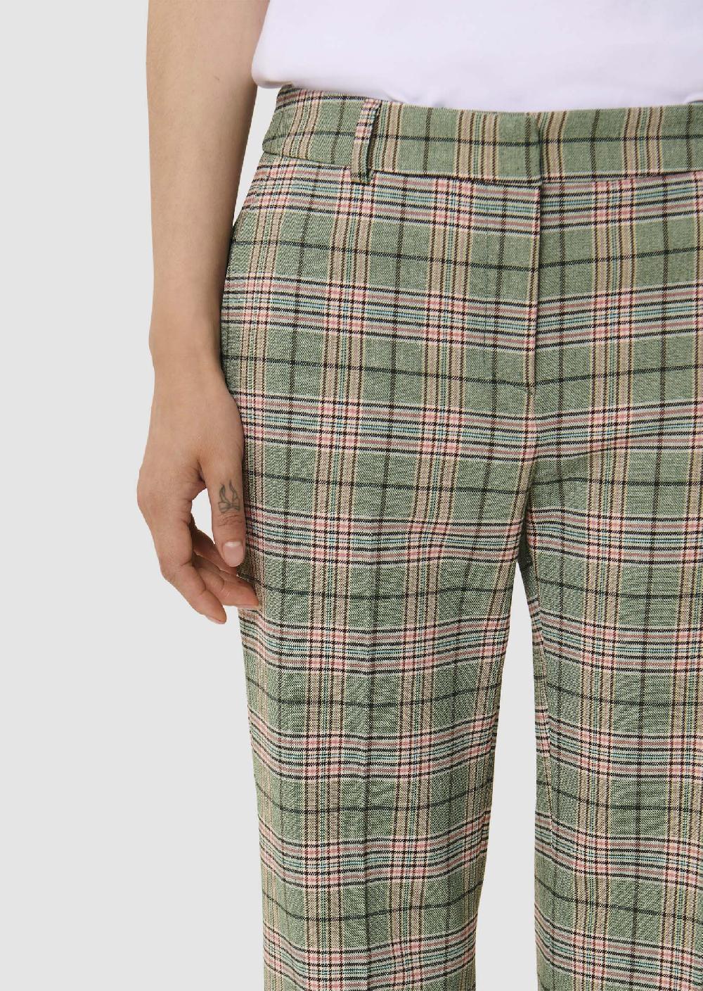 Tara Jarmon Pantalon Phillvert En Tartan
