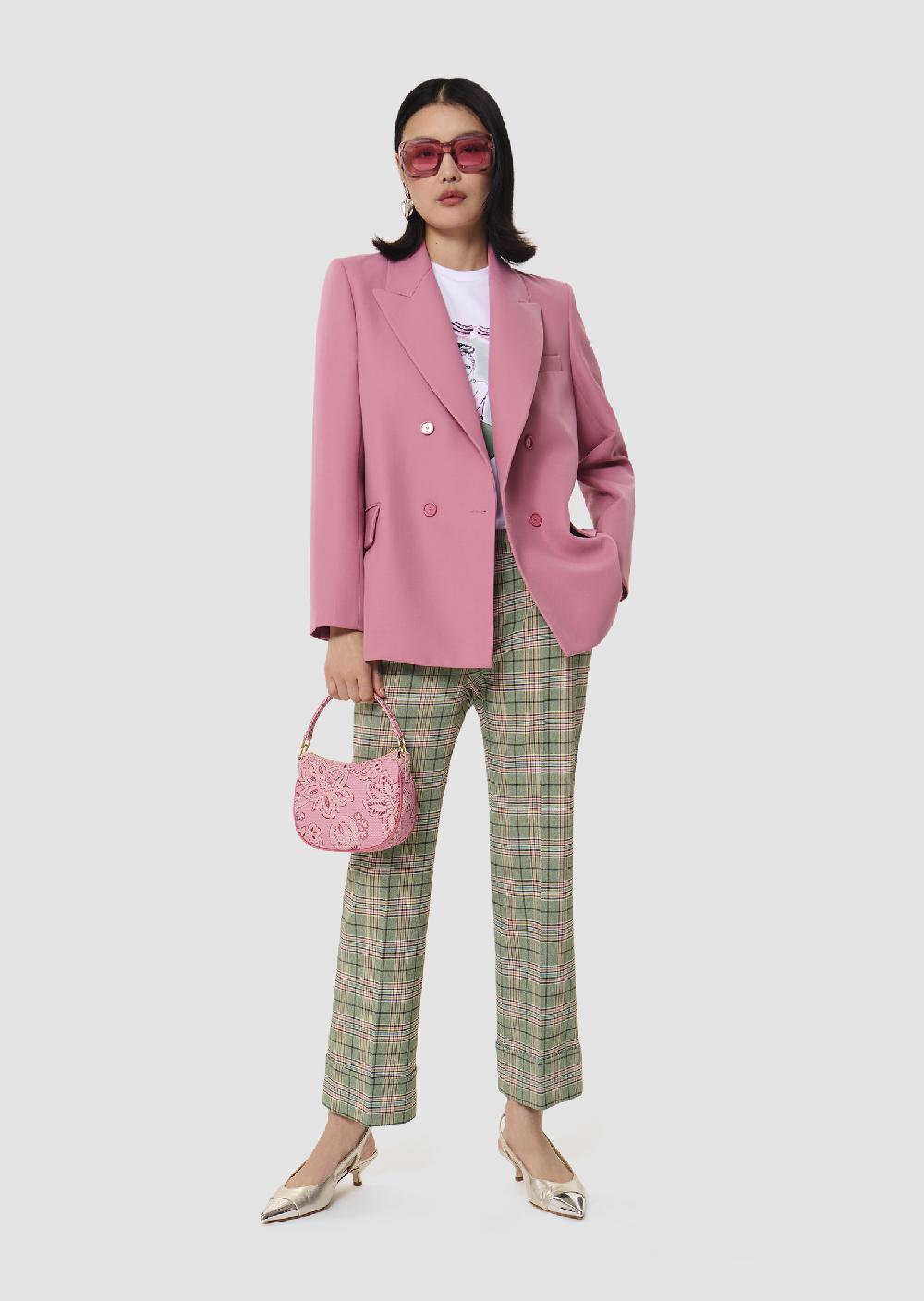 Tara Jarmon Pantalon Phillvert En Tartan