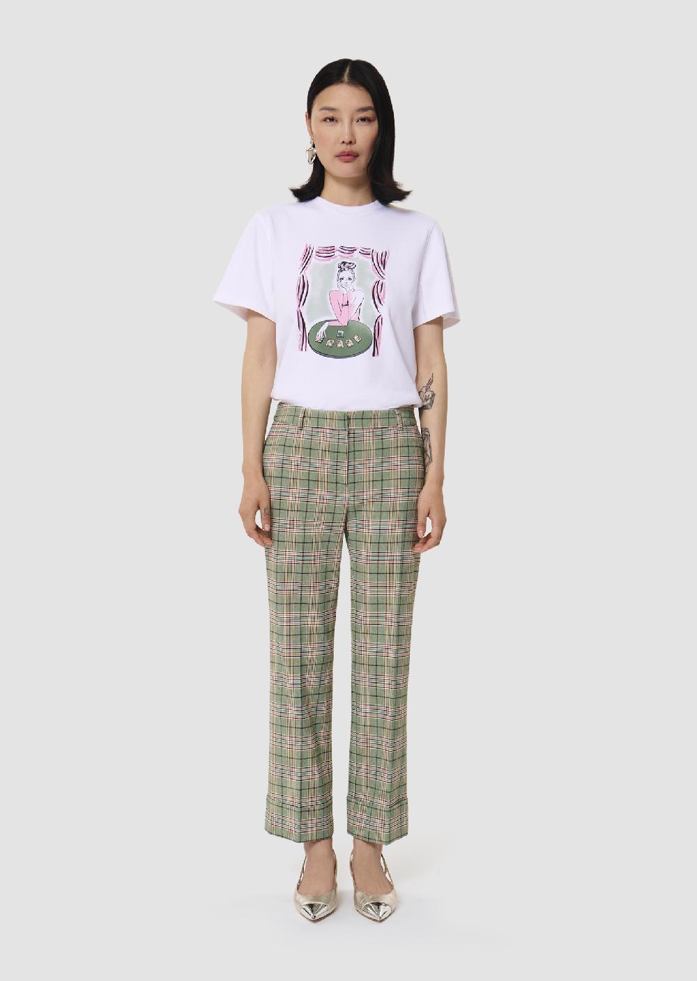 tara jarmon Pantalon Phillvert en tartan