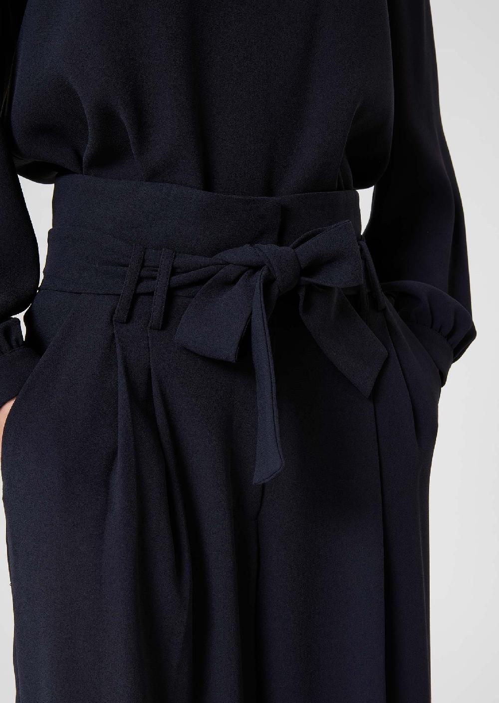 Tara Jarmon Pantalon Piableu Nuit En Crêpe