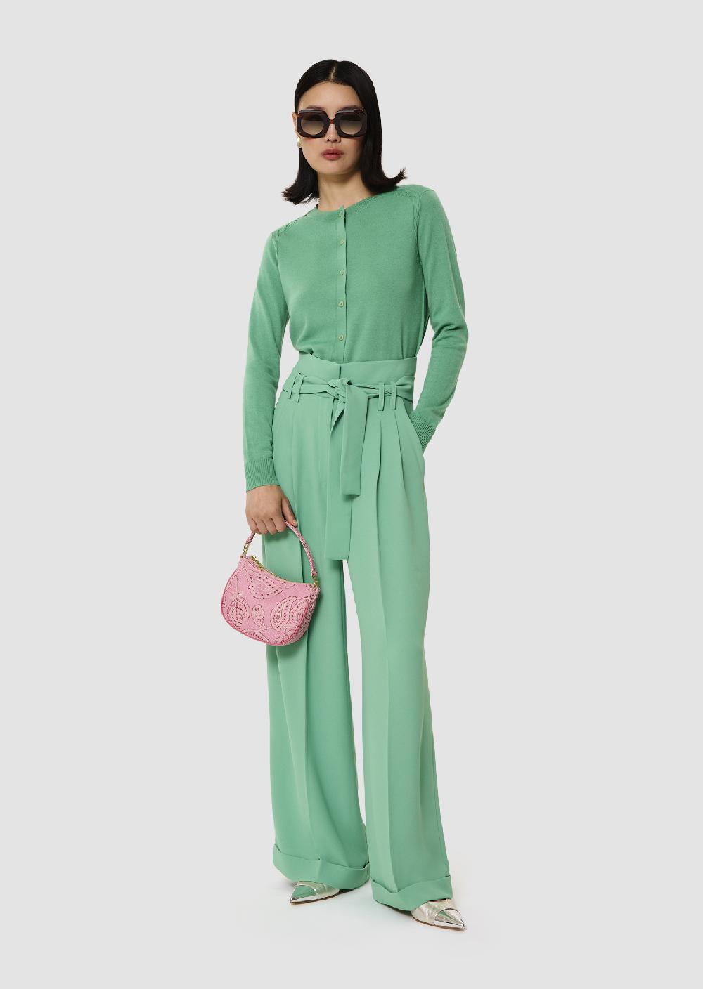 tara jarmon Pantalon Piavert en crêpe