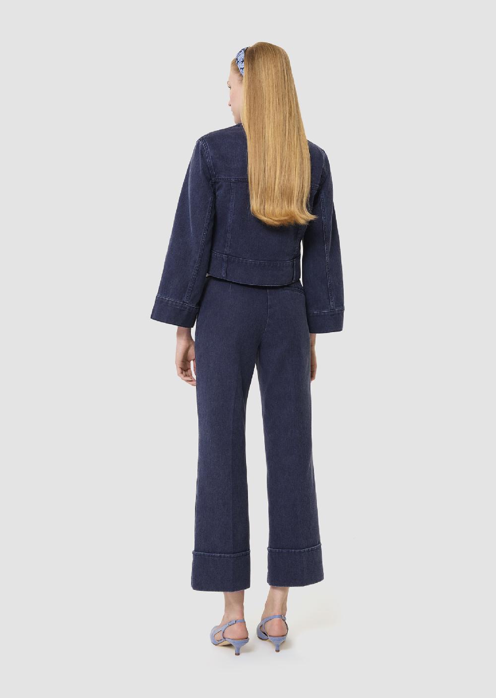 Tara Jarmon Pantalon Pierrebleu Foncé En Denim