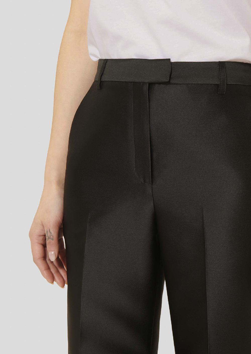 Tara Jarmon Pantalon Pittnoir En Satin Duchesse