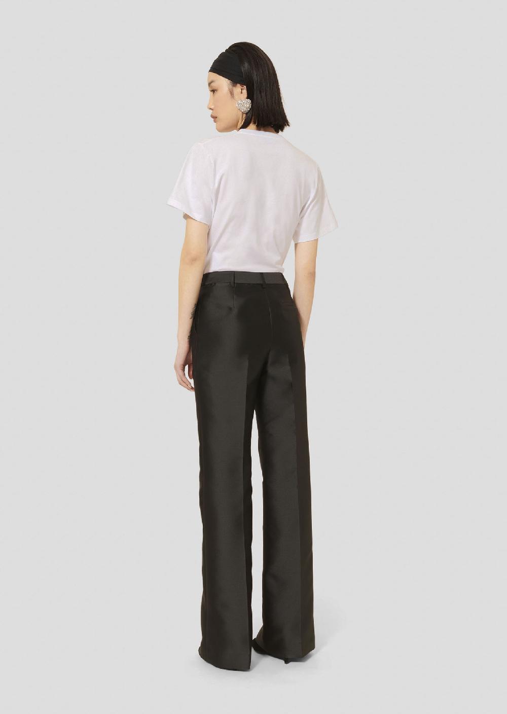 Tara Jarmon Pantalon Pittnoir En Satin Duchesse