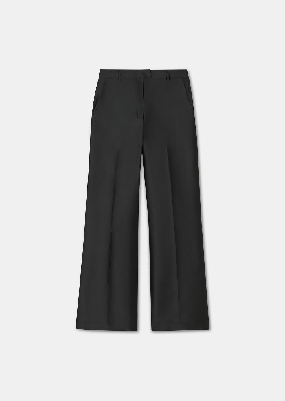 Tara Jarmon Pantalon Pittnoir En Satin Duchesse