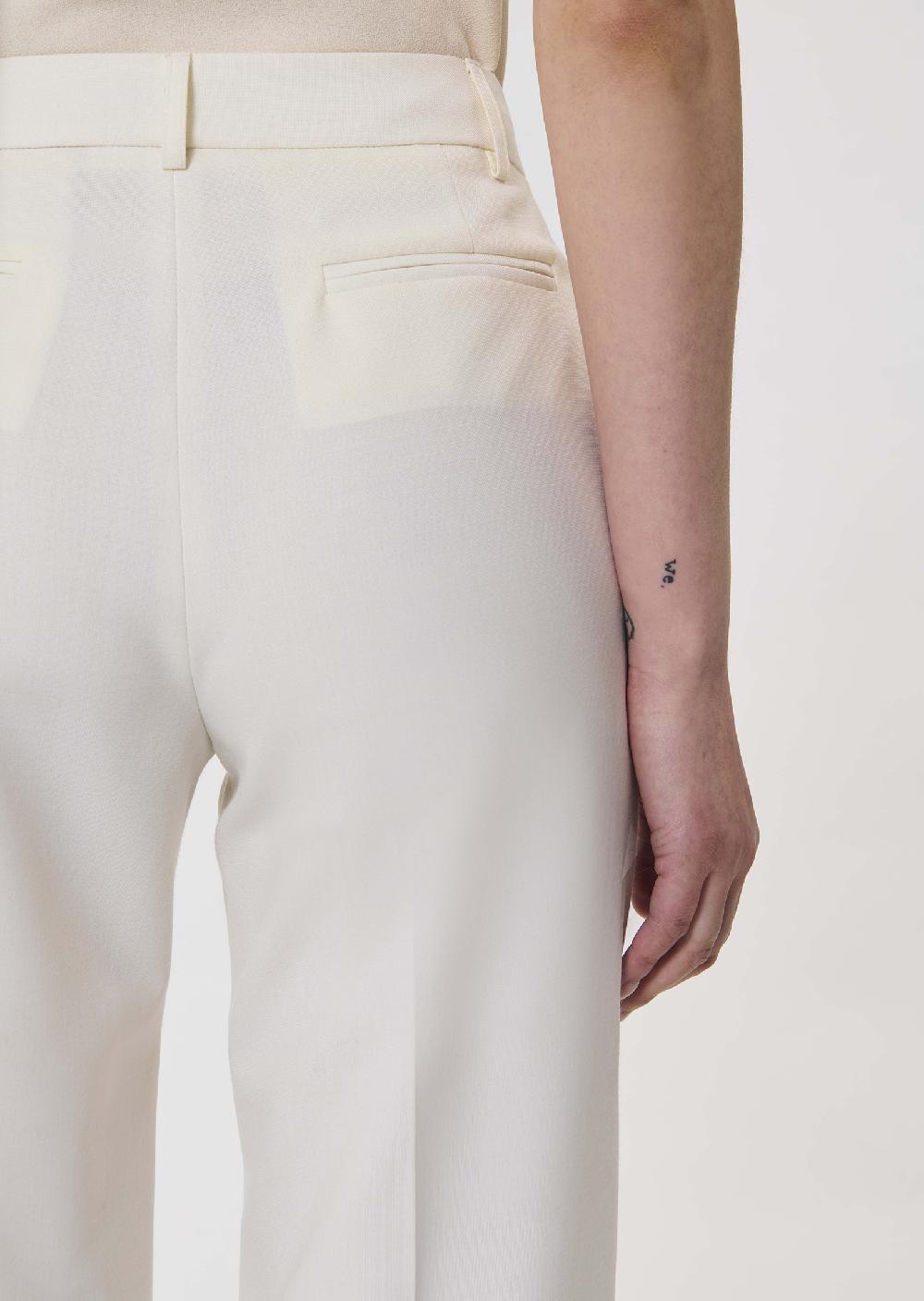 Tara Jarmon Pantalon Poupeeécru En Laine Tailleur