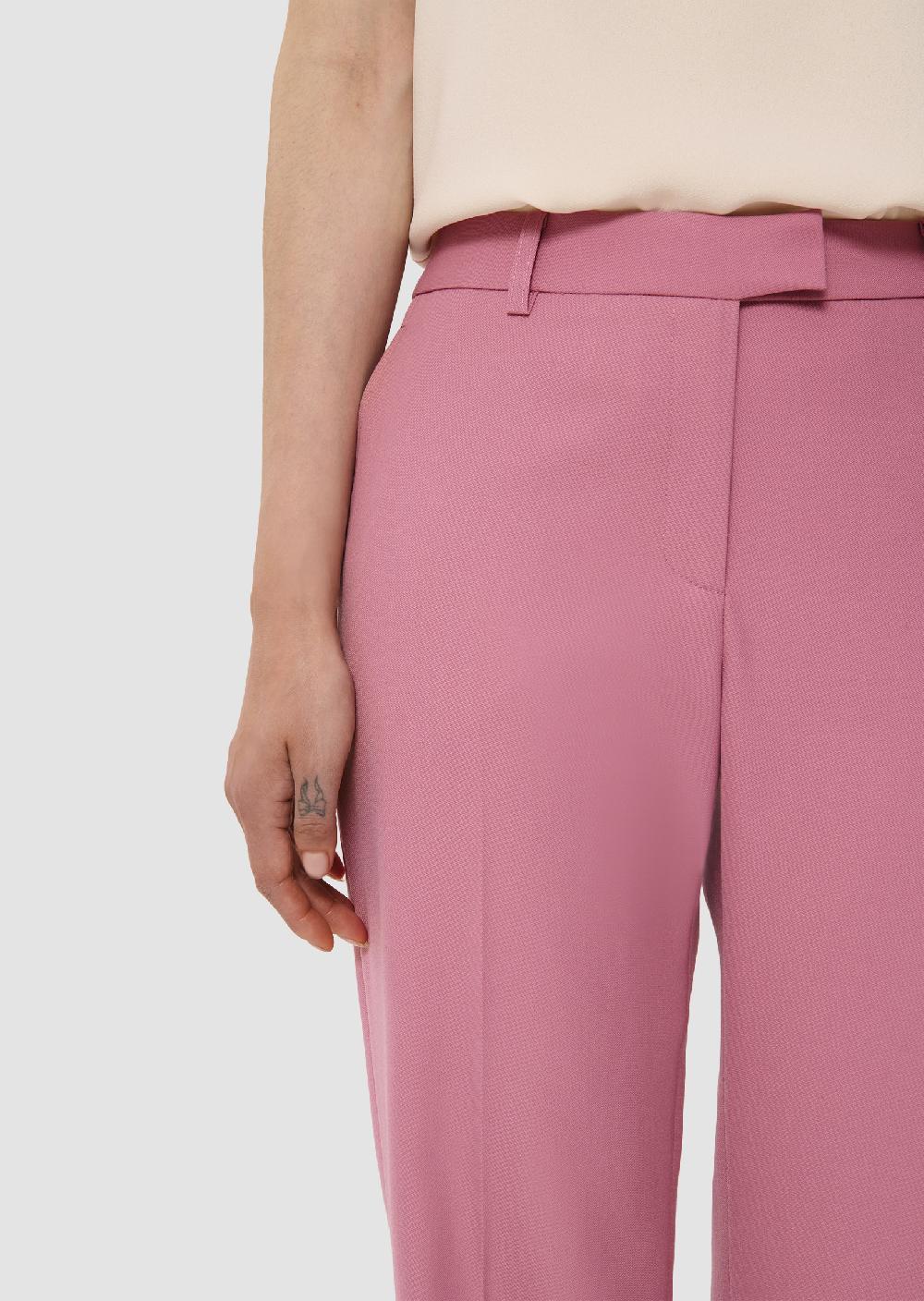 Tara Jarmon Pantalon Poupeerose En Laine Tailleur