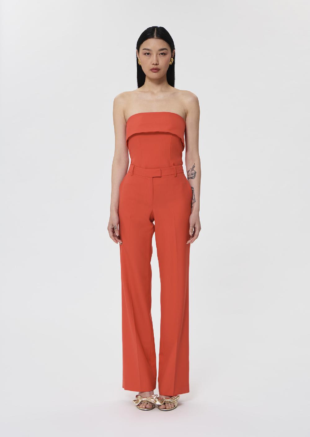 tara Jarmon Pantalon Poupeerouge En Laine Tailleur