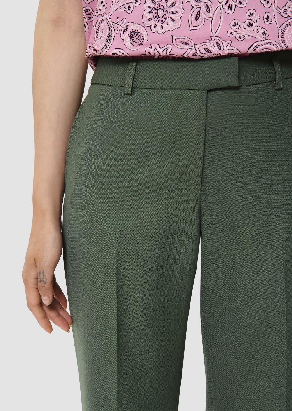 Tara Jarmon Pantalon Poupeevert En Laine Tailleur