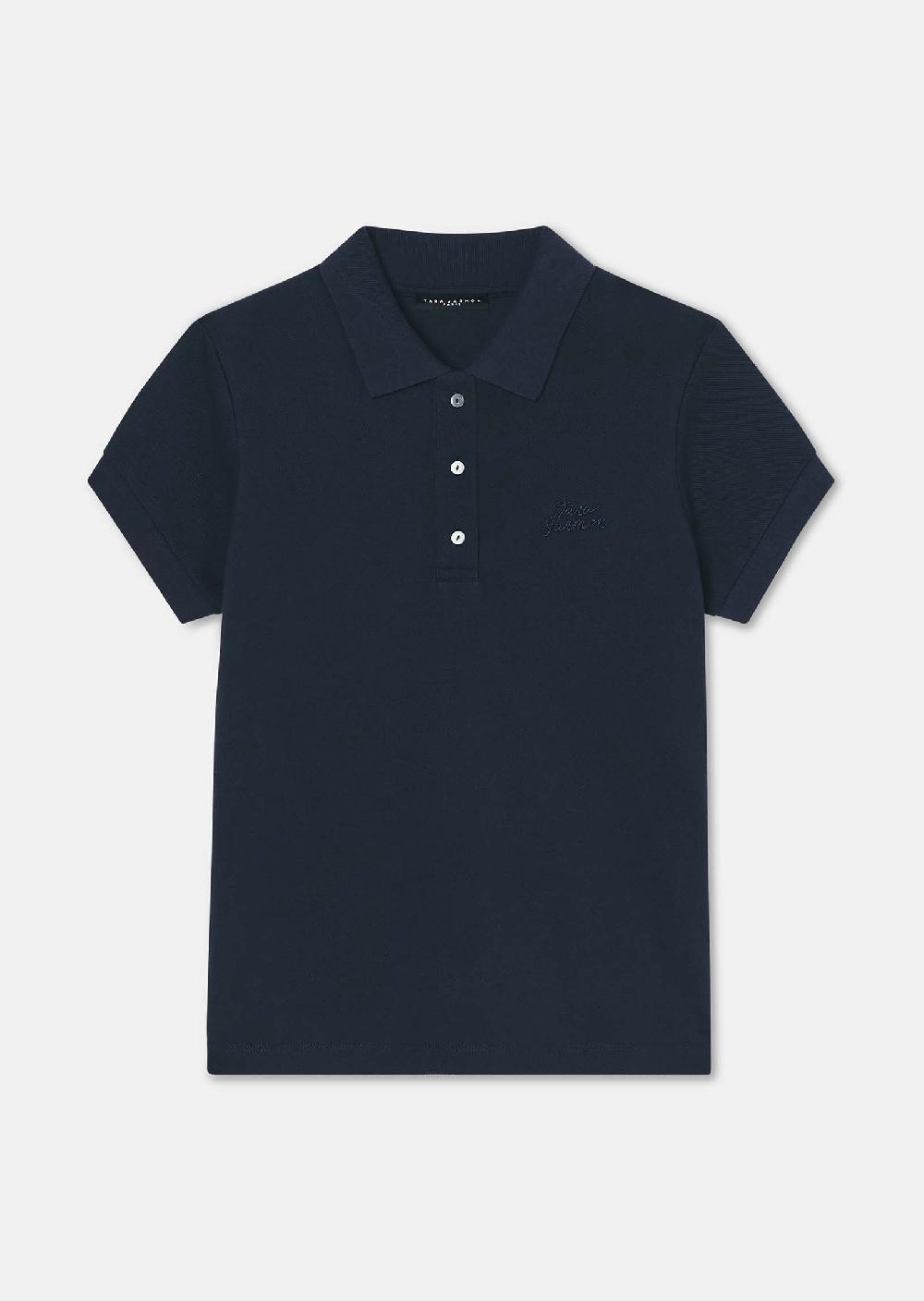 tara jarmon Polo Tammybleu nuit en coton