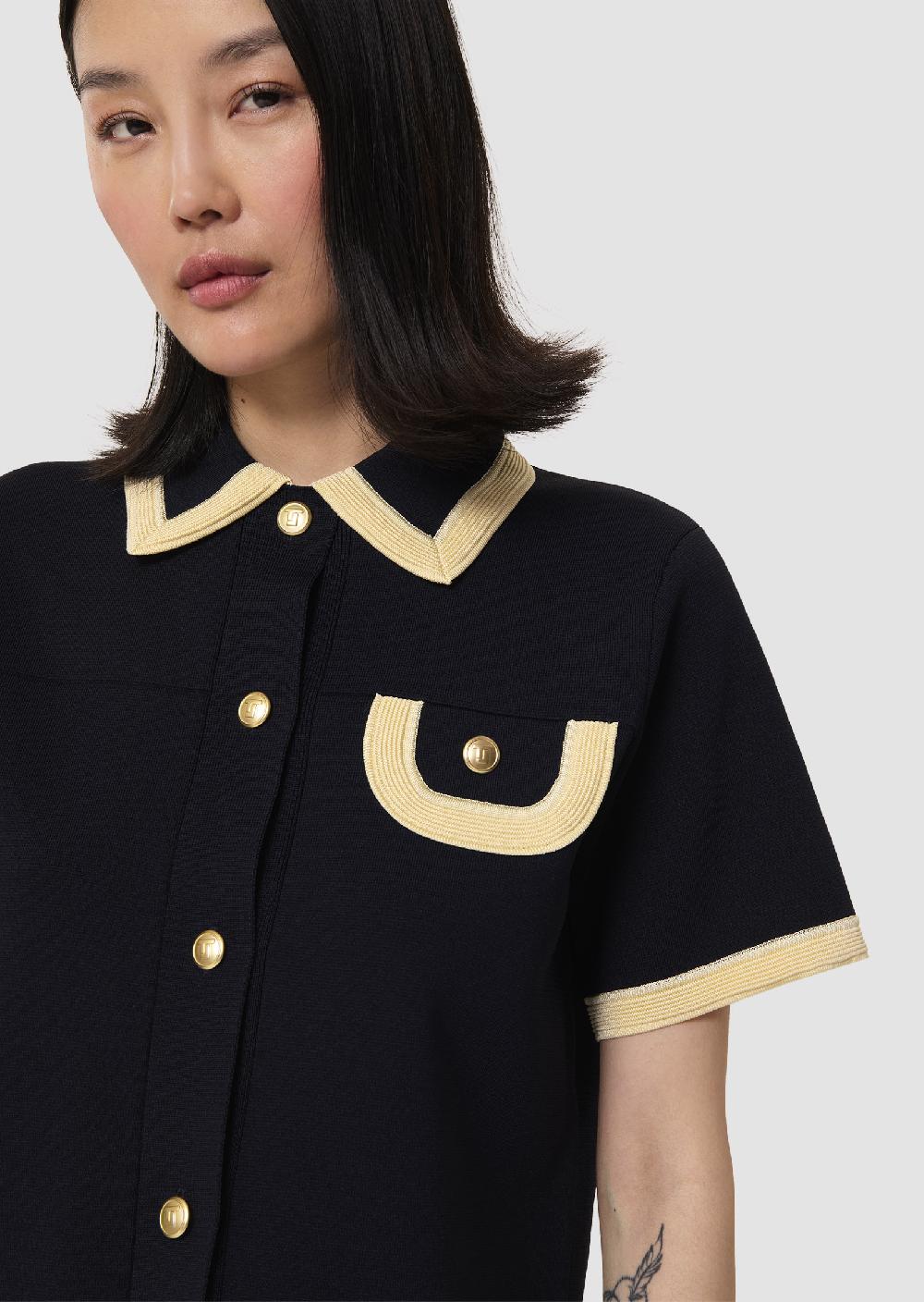 Tara Jarmon Pull Pachableu Nuit En Maille Compacte