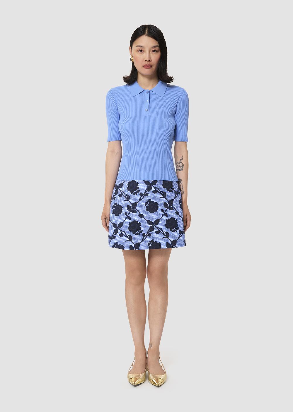 tara jarmon Pull Palomableu en maille fine