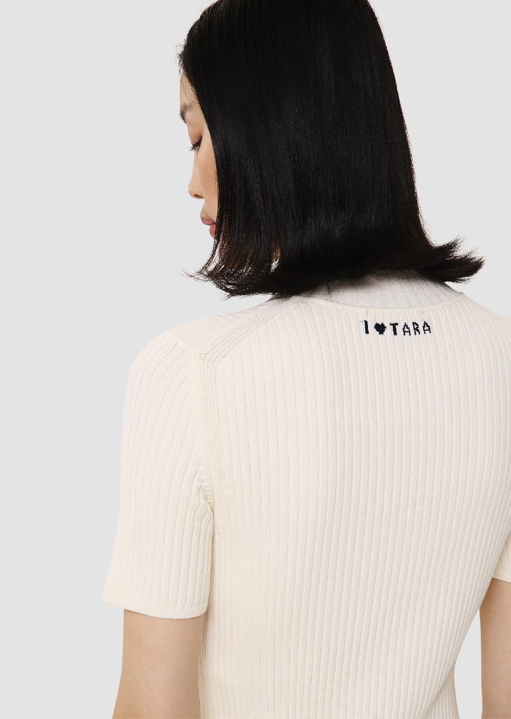 Tara Jarmon Pull Perlaécru En Maille Côtelée