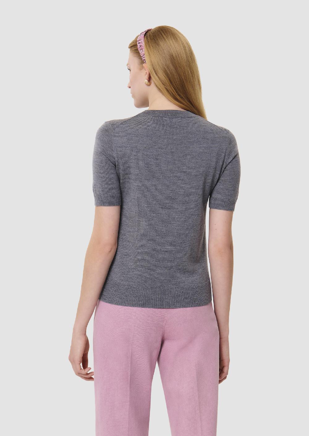 Tara Jarmon Pull Picagris En Laine Merinos