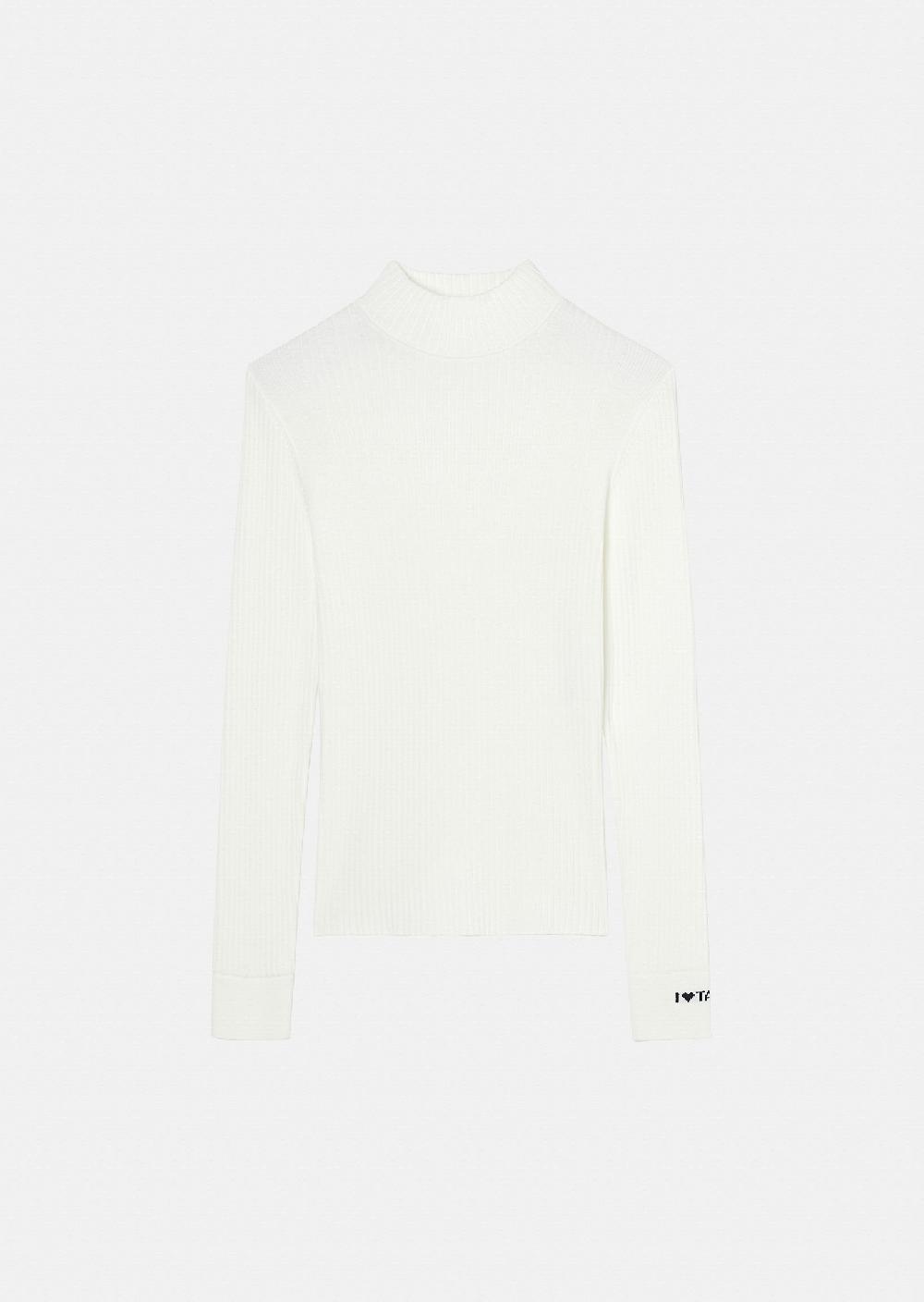 tara jarmon Pull Prudieécru côtelé