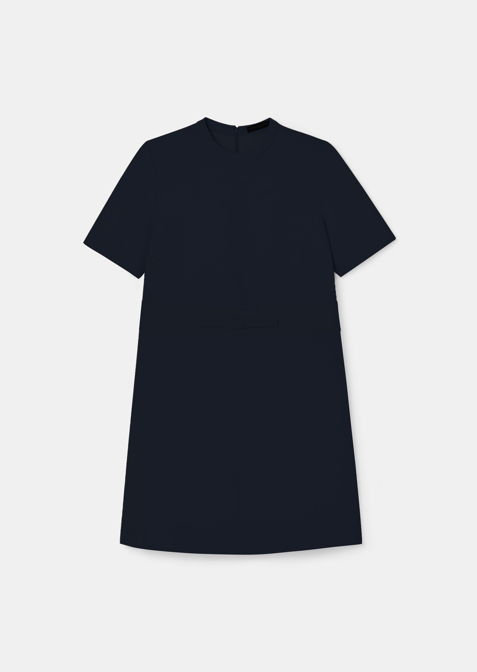 tara jarmon Robe bleu nuit en toile doubleRoyce