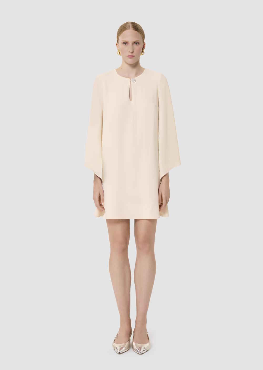 Tara Jarmon Robe Raonieécrue En Crêpe