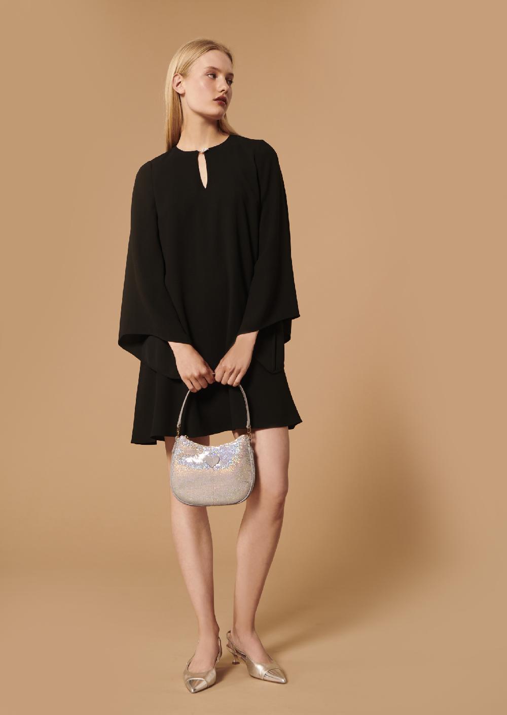 tara jarmon Robe Raonienoire en crêpe