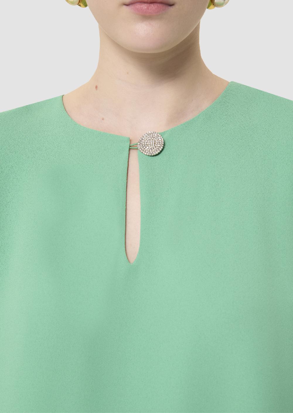 Tara Jarmon Robe Raonieverte En Crêpe