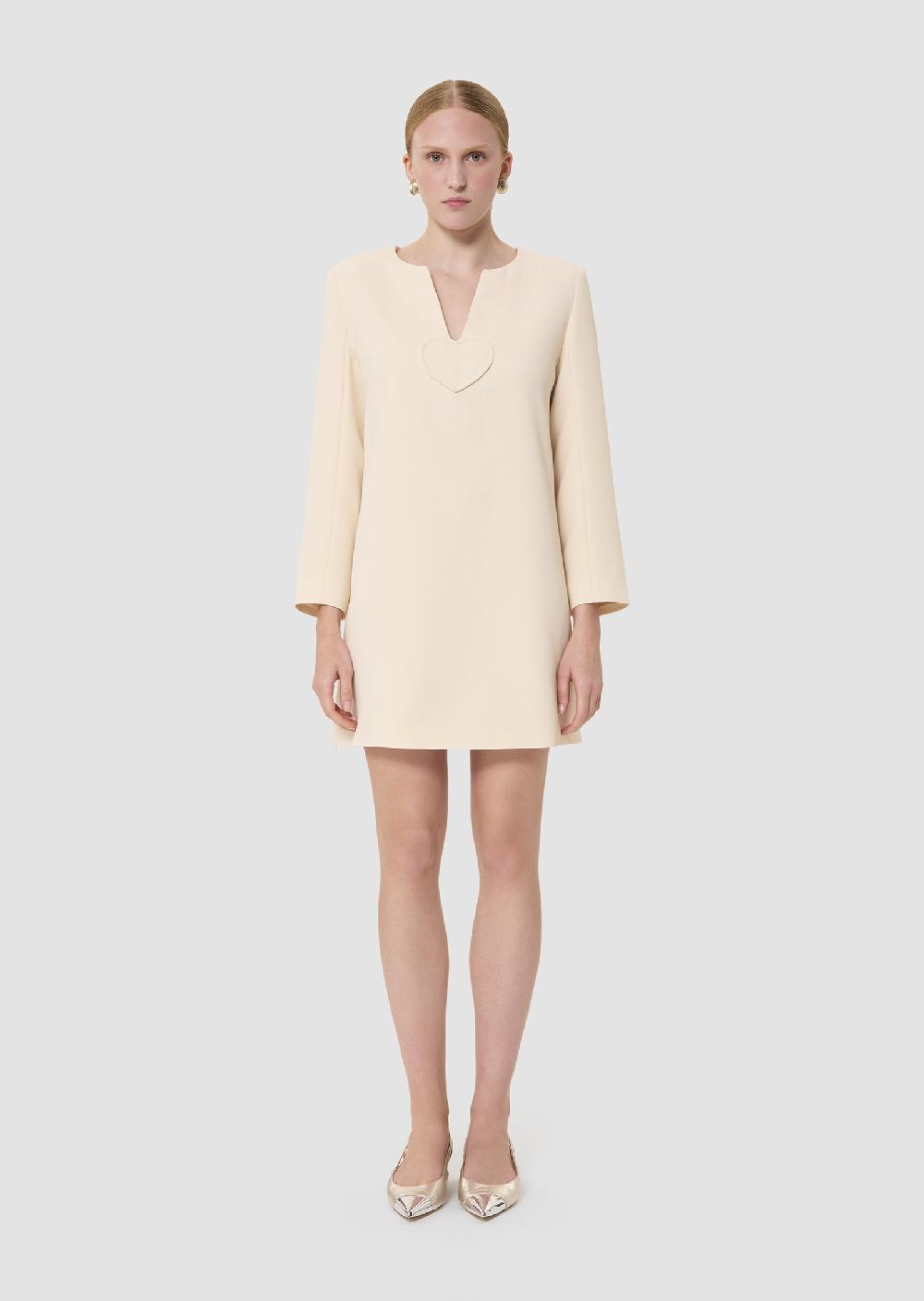 Tara Jarmon Robe Rhealaécrue En Crêpe