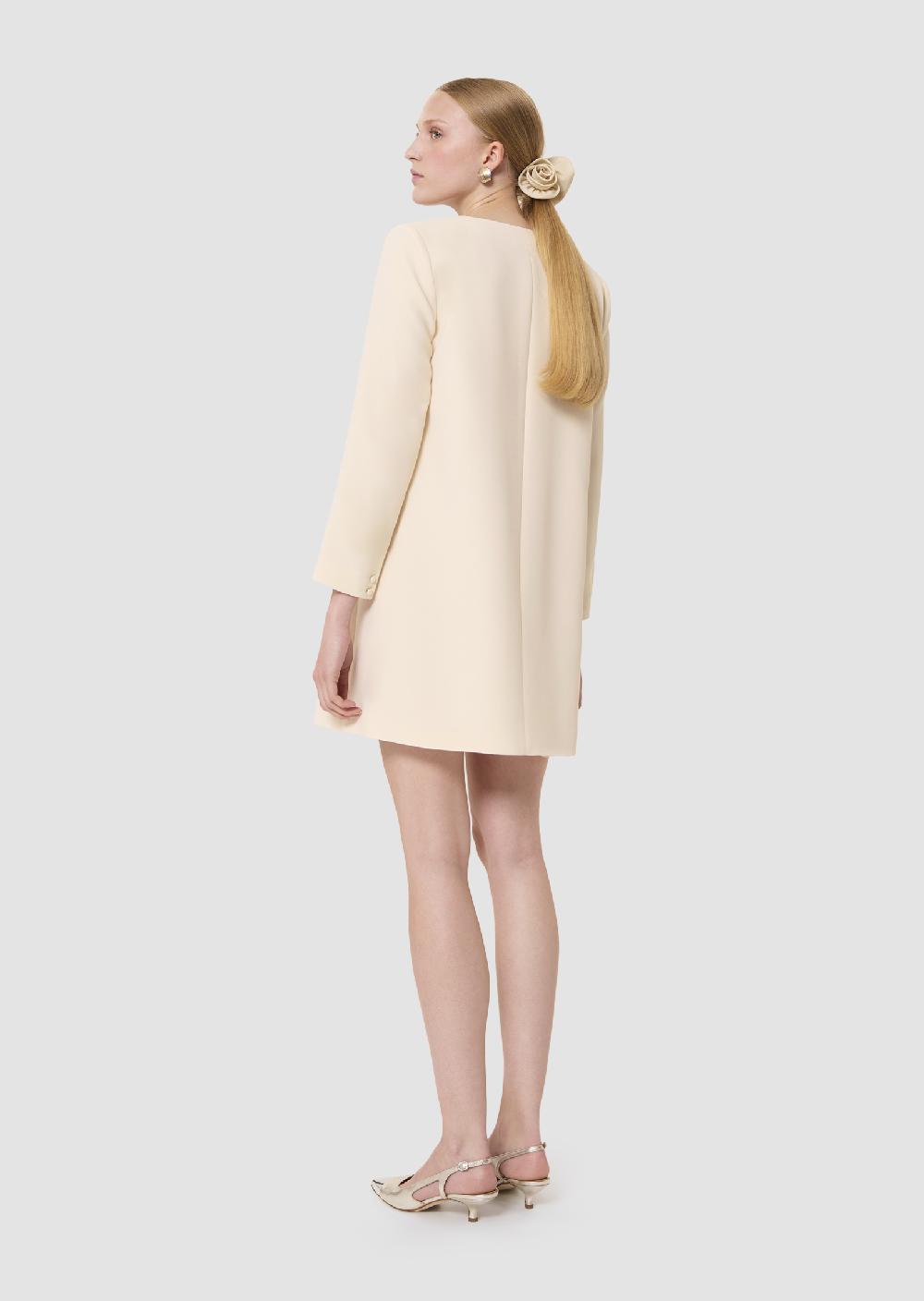 Tara Jarmon Robe Rhealaécrue En Crêpe