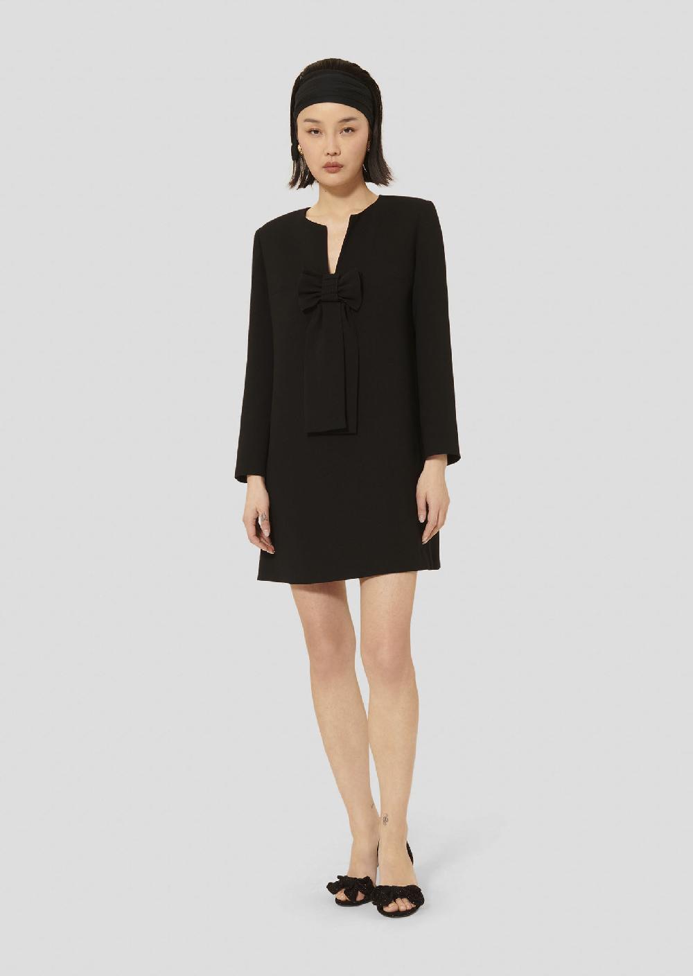 tara jarmon Robe Rhondanoire en crêpe