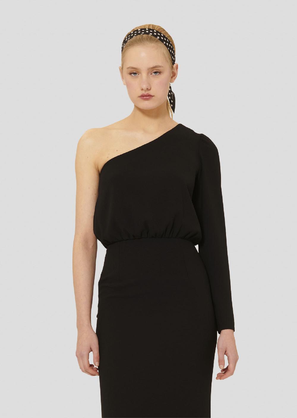 Tara Jarmon Robe Richienoire En Crêpe