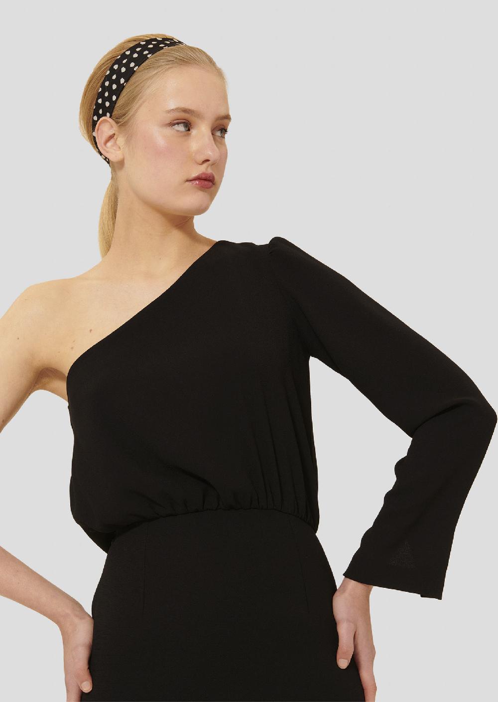 Tara Jarmon Robe Richienoire En Crêpe