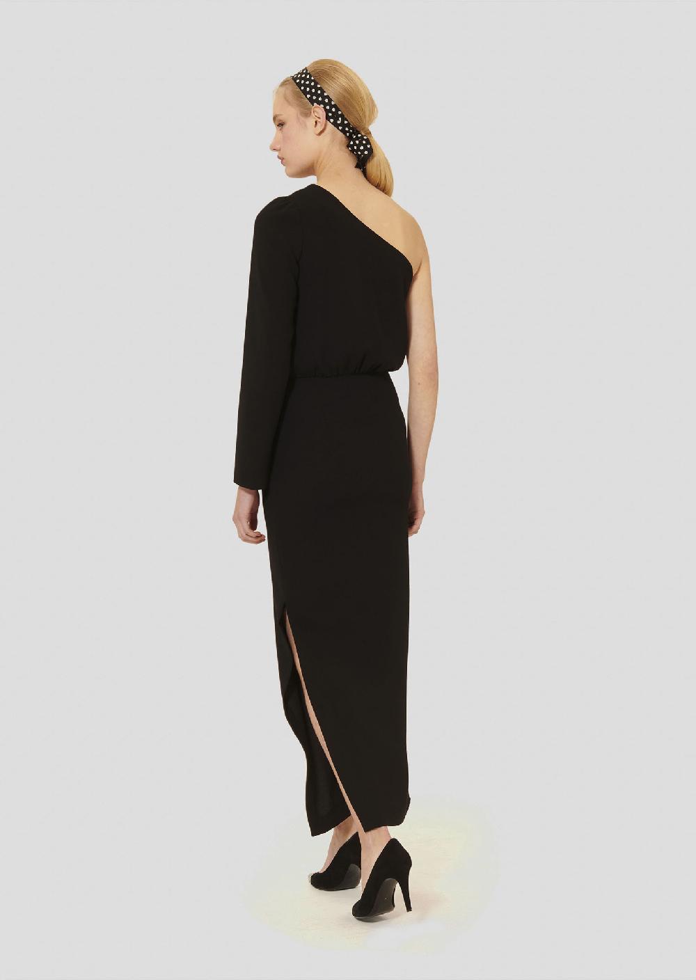 Tara Jarmon Robe Richienoire En Crêpe