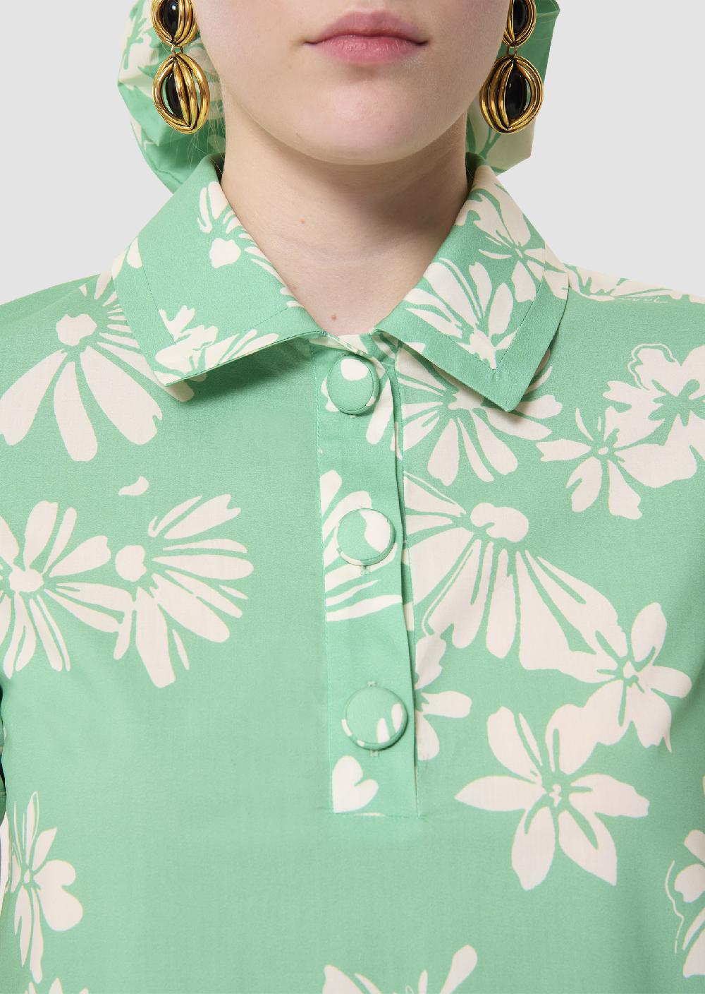 Tara Jarmon Robe Ritournellaverte Imprimé Fleuri