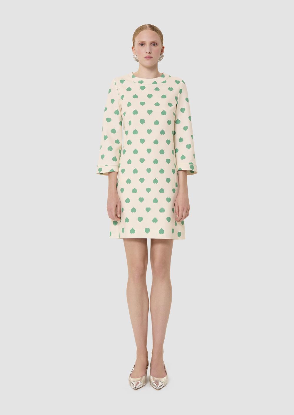 Tara Jarmon Robe Rivannaécrue Imprimé Coeurs