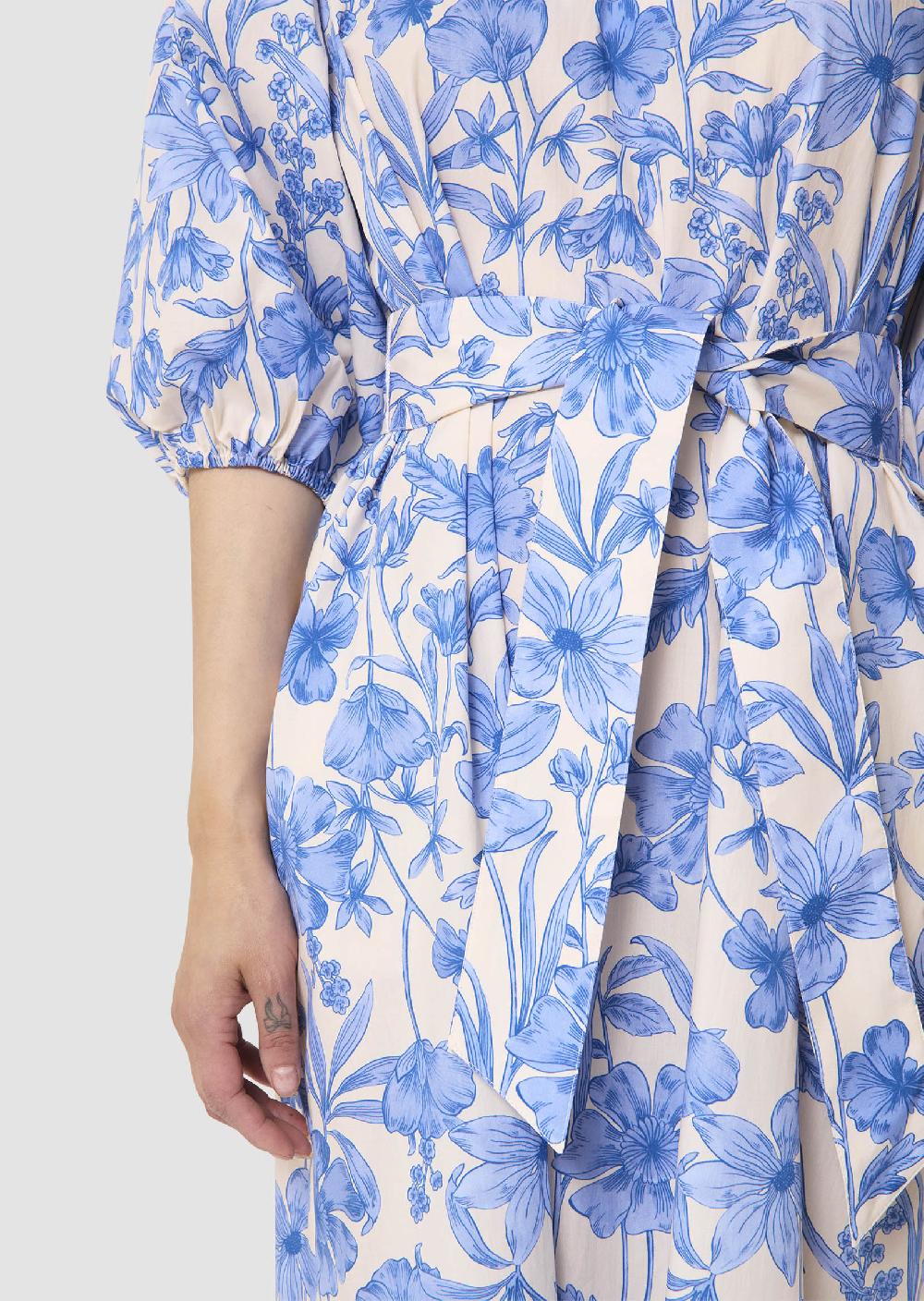 Tara Jarmon Robe Rochellableu Imprimé Fleuri