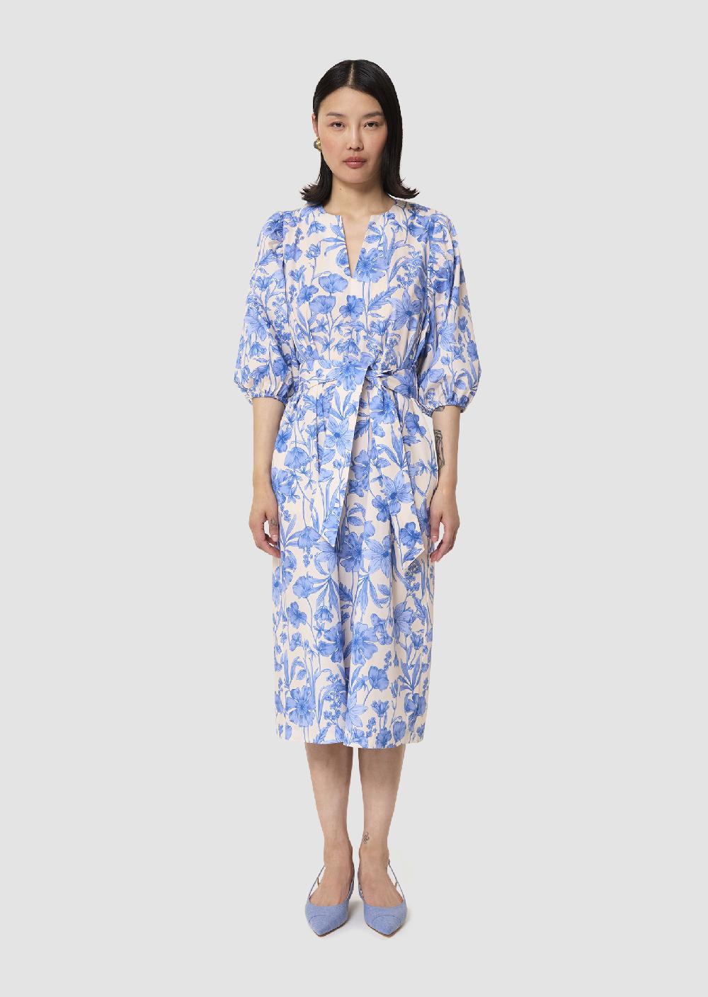 Tara Jarmon Robe Rochellableu Imprimé Fleuri